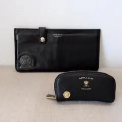 ADMJ スリムウォレット ＆ コインケース 2点セット BLACKのサムネイル