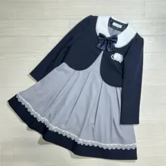 エル/フォーマルセットアップ/ラウンドカラージャケット+ノースリーブワンピース