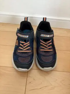 SKECHERS SKX ネイビー/オレンジ 20センチ