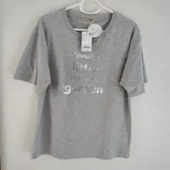 新品★サマンサモスモス【接触冷感】箔プリントTシャツ グレー フリーサイズのサムネイル
