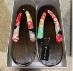 花柄和風　浴衣 下駄 草履