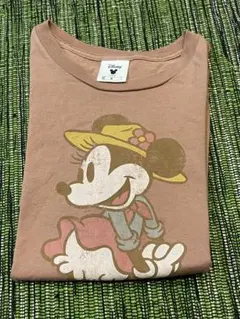 ミニーマウス ブラウン Tシャツ