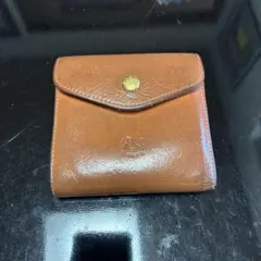ILBISONTE 茶色レザー二つ折り財布