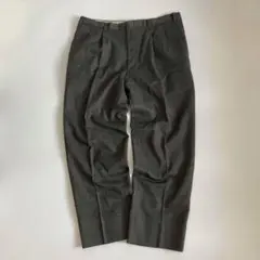 90s~ ヴィンテージ レトロ古着 ツータックスラックスパンツ チャコールグレー