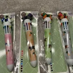 セリア　競走馬　10色ボールペン4本セット