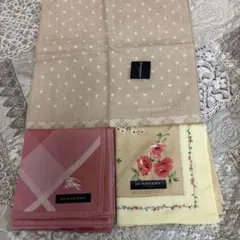 BURBERRY ハンカチ 3枚セット
