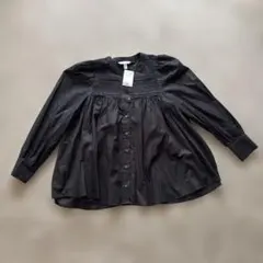 H&M 黒　ブラウス