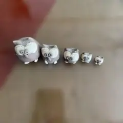 フクロウの陶器置物セット 5個