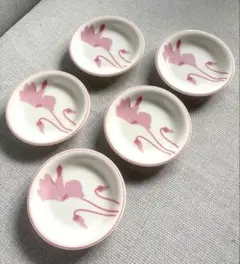 美品⭐︎香蘭社 シクラメン 銘々皿 小皿 花柄 5枚セットのサムネイル