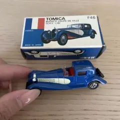 トミカ 青箱 F46 ブガッティ クーペ ド ビル 黒シャーシ - メルカリ