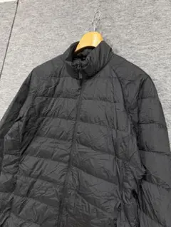 UNIQLO ユニクロ ライトダウンジャケット 軽量 ジップアップ 黒 L