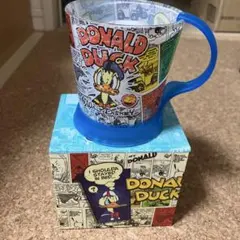 ドナルドダック ガラス製マグカップ 専用箱付き