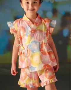 カラフル水玉甚平セット 100センチ