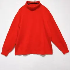 UNIQLO U モックネック トップス M 赤 大人カジュアル 長袖