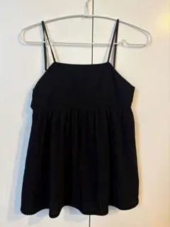 黒いストレッチビスチェ リボン付きのサムネイル