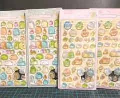 4枚セット すみっコぐらし ボンボンドロップ シール ☆ 2枚 ×2