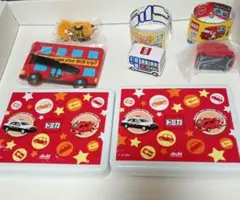トミカ　ミニカー　ランチボックス　サンドイッチケース　ネームホルダー　バイク
