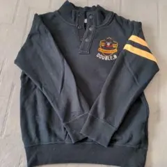 130cmDOUBLE_B黒トレーナー