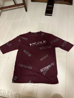 NICOLE CLUB FOR MEN 半袖 Tシャツ ボルドーのサムネイル