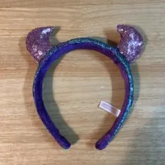 ディズニー 猫耳カチューシャ 紫ピンク