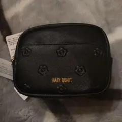 MARY QUANT ブラックポーチ　ラッピングの袋付