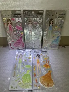 セール！ 着せ替えガールズ コレクションシール セット！5枚組！