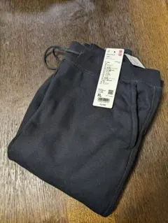 新品UNIQLO ヒートテック ボア スウェット パンツ XL 黒 ブラック