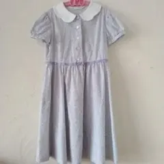 CHOPIN deux ショパンドゥ　薄紫色 小花柄 半袖ワンピース 130cm