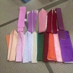 重ね襟 セット 多色 花柄　14本