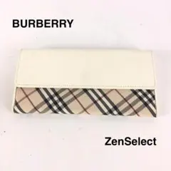 Burberry バーバリー ノバチェック 二つ折り長財布 レディース ブランド
