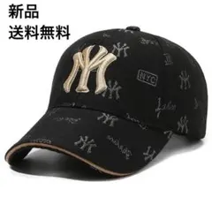 激レア物⭐️新品 総柄ロゴベースボールキャップ 帽子 NYCブラック ストリート