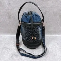 DIESEL ディーゼル デニム 巾着 ショルダーバッグ 2way Y2Kのサムネイル