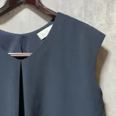 【最終価格】Sweet Mommy ネイビー ノースリーブ トップス 授乳服　L