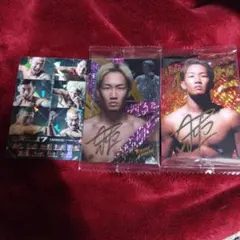 RIZINウエハース　朝倉未来　カード3枚セット