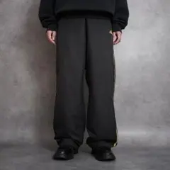 10s adidas 中綿 ナイロンパンツ トラックパンツ ブラック