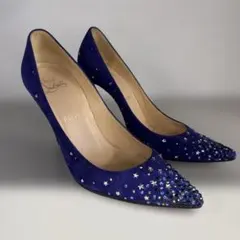 Christian Louboutin パンプス ブルー スエードのサムネイル