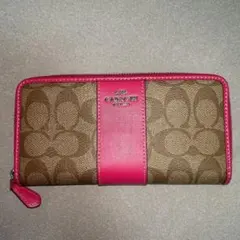 COACH 長財布 ピンク 箱なしのサムネイル