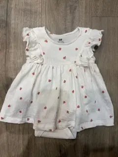 H&M ベビー ロンパース いちご柄