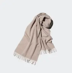 ユニクロ UNIQLO カシミヤマフラー ベージュ