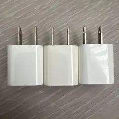 アップル 純正 USBアダプター Apple 充電器 電源アダプタ　3個セット