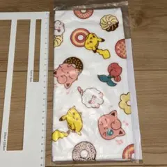 ポケモン✖︎ミスタードーナツ ピカチュウ ハンドタオル25㎝✖︎25㎝ 綿100%