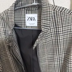 ZARA チェック柄 テーラードジャケット 38