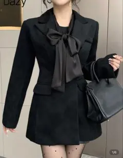 SHEIN DAZY コート ジャケット ブラック アウター