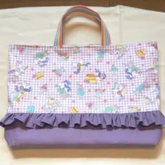 レッスンバッグ　ユニコーン　パープル