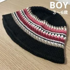 バケットハット 男の子　ストリート　キッズ　クラッシャーハット　3歳4歳5歳6歳