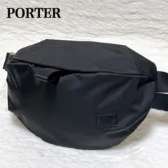 ​【極美品】ポーター MOTION ウエストバッグ ボディバッグ ポーター 黒