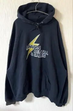 US古着 FRUIT OF THE LOOM 企業ロゴ 肉厚スウェットパーカー