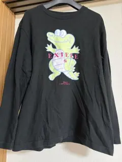 EXIEEE EXITコラボ ワニ 長袖Tシャツ ブラック Sサイズ