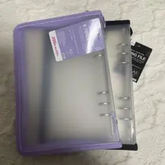 【匿名配送】黒　紫　ダイソー 6リングファイル A5　2つセット　人気　品薄