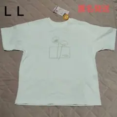 ＬＬサイズ　Shirley poppy レディース 半袖カットソー　ホワイトのサムネイル